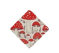 Lot de 6 désodorisants de voiture en forme de champignon rouge et blanc, drôles à suspendre, mignons et durables, parfumés à suspendre, ornements, cadeaux, accessoires de décoration d'intérieur pour