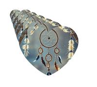 Lot de 6 désodorisants de voiture en forme de cœur à suspendre - Attrape-rêves amérindiens - Désodorisant pour voiture - Pendentif de rétroviseur - Carte parfumée pour voiture