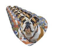 Lot de 6 désodorisants de voiture en forme de cœur à suspendre - Cartes parfumées - Bouledogue anglais - Désodorisant pour voiture