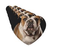 Lot de 6 désodorisants de voiture en forme de cœur à suspendre - Cartes parfumées - Bouledogue anglais - Désodorisant pour voiture