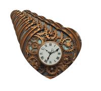 Lot de 6 désodorisants de voiture en forme de cœur à suspendre - Cartes parfumées rouillées - Steampunk - Pour voiture