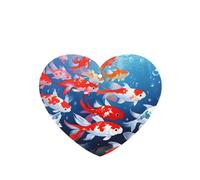 Lot de 6 désodorisants de voiture en forme de cœur Motif Fortune Koi Pour voiture, armoire, armoire à chaussures, éliminent les odeurs
