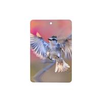 Lot de 6 désodorisants de voiture rectangulaires WZYWHJ - Motif oiseaux en vol