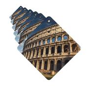 Lot de 6 désodorisants pour voiture - Architecture ancienne - Mignon - À suspendre - Pour décoration de chambre automobile