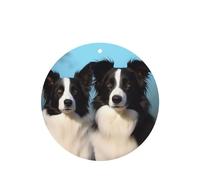 Lot de 6 désodorisants pour voiture Border Collie - Amusants à suspendre - Mignon - Longue durée - Parfumé - Décoration à suspendre - Cadeau - Accessoires de décoration d'intérieur pour homme et femme