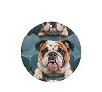 Lot de 6 désodorisants pour voiture, drôles à suspendre, bouledogue anglais, mignon, durable, parfumé, miroir, décoration d'intérieur, accessoires de décoration d'intérieur pour homme et femme