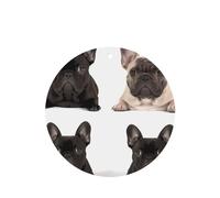 Lot de 6 désodorisants pour voiture, drôles à suspendre, bouledogue français, mignon, durable, parfumé, miroir, décoration d'intérieur, accessoires de décoration pour homme et femme