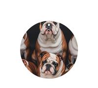 Lot de 6 désodorisants pour voiture, drôles à suspendre, bouledogues anglais, mignon, durable, parfumé, miroir, décoration d'intérieur, accessoires de décoration d'intérieur pour homme et femme
