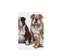 Lot de 6 désodorisants pour voiture, drôles à suspendre, bouledogues anglais, mignon, durable, parfumé, miroir, décoration d'intérieur, accessoires de décoration d'intérieur pour homme et femme