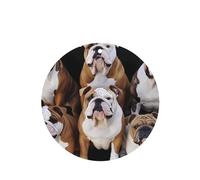 Lot de 6 désodorisants pour voiture, drôles à suspendre, bouledogues anglais, mignon, durable, parfumé, miroir, décoration d'intérieur, accessoires de décoration d'intérieur pour homme et femme