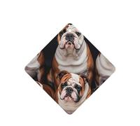 Lot de 6 désodorisants pour voiture, drôles à suspendre, bouledogues anglais, mignon, durable, parfumé, miroir, décoration d'intérieur, accessoires de décoration d'intérieur pour homme et femme