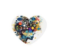 Lot de 6 désodorisants pour voiture - Intelligence artificielle - Imprimé cerveau - À suspendre - Parfum durable pour voiture, maison