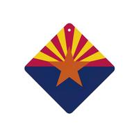 Lot de 6 désodorisants pour voiture - Motif drapeau de l'Arizona - À suspendre - Parfum durable pour voiture, maison