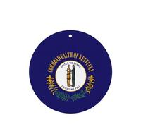 Lot de 6 désodorisants pour voiture - Motif drapeau de l'État du Kentucky - À suspendre - Parfum durable pour voiture, maison