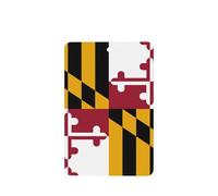 Lot de 6 désodorisants pour voiture - Motif drapeau de l'État du Maryland - À suspendre - Parfum durable pour voiture, maison