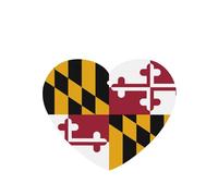 Lot de 6 désodorisants pour voiture - Motif drapeau de l'État du Maryland - À suspendre - Parfum durable pour voiture, maison