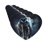 Lot de 6 désodorisants pour voiture Motif éléphant hors de la cage
