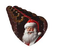 Lot de 6 désodorisants pour voiture - Motif Père Noël - Zoom - Décoration de chambre automobile
