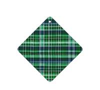 Lot de 6 désodorisants pour voiture - Motif tartan écossais bleu et vert - À suspendre - Parfum durable pour voiture, maison