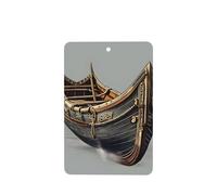 Lot de 6 désodorisants pour voiture Motif vieux bateaux vikings à suspendre Parfum durable pour voiture, maison