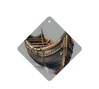 Lot de 6 désodorisants pour voiture Motif vieux bateaux vikings à suspendre Parfum durable pour voiture, maison