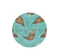 Lot de 6 désodorisants pour voiture Otters In Love - Amusants à suspendre - Longue durée - Pour miroir - Décoration d'intérieur - Accessoires de décoration d'intérieur pour homme et femme