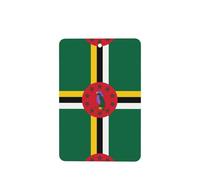 Lot de 6 désodorisants rectangulaires à suspendre pour voiture Motif drapeau du Commonwealth de la Dominique