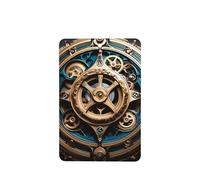 Lot de 6 désodorisants rectangulaires à suspendre pour voiture Motif engrenages steampunk Pour chambre à coucher et salle de bain