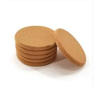 Lot de 6 Dessous de Plat en liège pour Plats Chauds, Dessous de Plat pour comptoirs de Cuisine, Dessous de Verre en liège Multi-Usage pour Table, Vaisselle, casseroles, poêles et Plantes, 19,1 cm