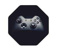 Lot de 6 dessous de verre en cuir avec motif manette de jeu, adaptés pour les restaurants, cuisines, bureaux et ainsi de suite