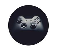 Lot de 6 dessous de verre en cuir avec motif manette de jeu, adaptés pour les restaurants, cuisines, bureaux et ainsi de suite