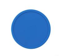 Lot de 6 dessous de verre en silicone multi-usage pour tasses chaudes et verres, faciles à nettoyer et à ranger (bleu)