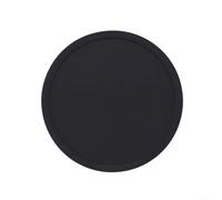 Lot de 6 dessous de verre isolants antidérapants en silicone pour boissons chaudes, empilables et pour un usage quotidien et les réunions en plein air (noir)