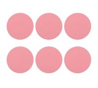 Lot de 6 dessous de verre roses en silicone de 10 cm, dessous de verre ronds résistants à la chaleur