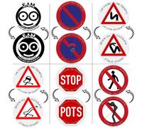 (Lot de 6) Dessous de Verres Recto/Verso en Carton | ✮ Sam ✮ | Humour et Message de Sécurité | Code de l'Apéro | Boire ou Conduire | Pile ou Face | Originalité | Etat d'esprit