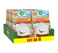 Lot de 6 Diffuseurs Continu Active Fresh Pamplemousse Flacon de 75 ml