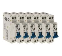 Lot de 6 disjoncteurs 16A PH/N - NF - Zenitech