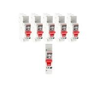- Lot de 6 disjoncteurs à connexions automatiques PH+N - 10A NF