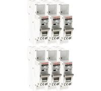 - Lot de 6 disjoncteurs à connexions automatiques PH+N - 16A NF
