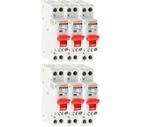 Lot de 6 disjoncteurs à vis PH+N Pouvoir de coupure 3KA- 16A NF - Thomson