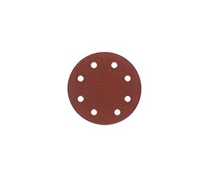 Lot de 6 disques auto-agrippant corindon D. 125 mm Gr. 120 8 trous pour bois et métal - 125.08.03 - Leman