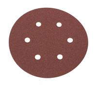 Lot de 6 disques de ponçage perforés Flexovit 150mm grain 50