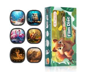 Lot de 6 disques de projection Galaxy Pro sur le thème des animaux pour projecteur de planétarium, modèle de projecteur Galaxy compatible (BL-DQY02 Pro), disques Galaxy 5K Ultra HD pour décoration de