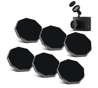 Lot de 6 disques magnétiques adhésifs de rechange en métal pour caméra de tableau de bord Garmin - Support magnétique discret - Compatible avec 45/46/47/55/56/57/65/66/67WTandem