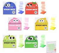 Lot De 6 Distributeur De Notes AdhéSives Pop-Up, Monster Pop-Up Sticky Notes Transparentes PailletéEs, 6 BoîTes De Notes AdhéSives Avec Distributeur Pour Bureau Et éCole (6PC-A)