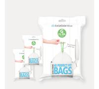 Lot de 6 distributeurs de 40 sacs poubelles 23/30 l blanc code G (dont 1 offert)