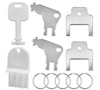 Lot de 6 distributeurs universels d'essuie-tout avec 5 porte-clés, clé de rechange compatible avec les distributeurs de papier toilette Merfin 59002, Kimberly Clark 770301, Georgia Pacific