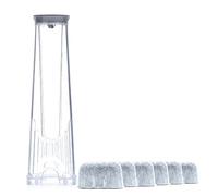 Lot de 6 dosettes de filtre à eau pratiques pour machine à café avec support de rechange pour machines à café, fournitures de bureau