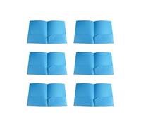 Lot de 6 dossiers à deux poches avec 2 poches pouvant contenir 100 feuilles - Organiseur de documents double face pour documents