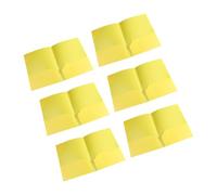 Lot de 6 dossiers de format lettre avec deux poches d'eau - Double poche - Dossier de présentation à 2 poches - Organiseur de documents avec poches pour étiquettes